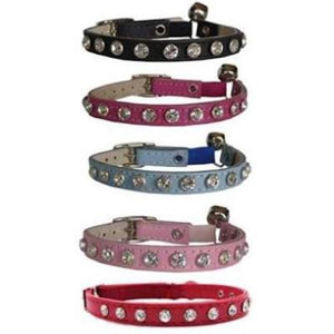 DOGUE Coco Crystals Leather Cat Collar