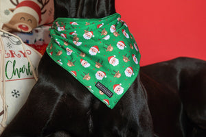 Big & Little Dogs Christmas Bandana - 'Deck the Paws'