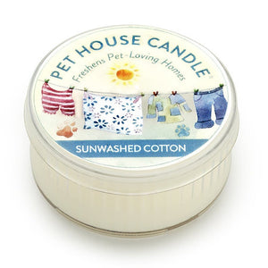One Fur All Pet House Mini Candle - Sunwashed Cotton - 42g