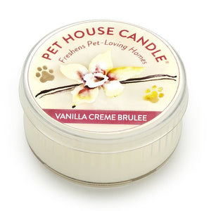 One Fur All Pet House Mini Candle - Vanilla Creme Brulee - 42g