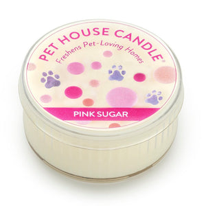 One Fur All Pet House Mini Candle - Pink Sugar - 42g