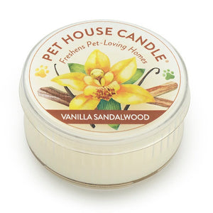 One Fur All Pet House Mini Candle - Vanilla Sandalwood - 42g